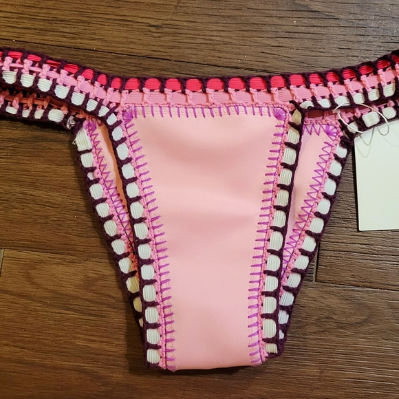 Pink MultiColored Bikini Bottom - Picture 4 of 6